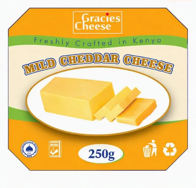 Gracie'S Mild Cheddar Sliced Cheese 250G